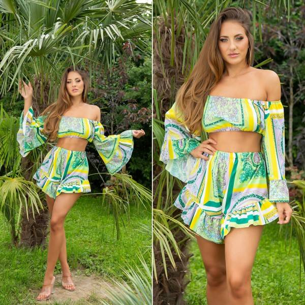 Koucla Sexy Sommer Set- Crop Top Und Shorts