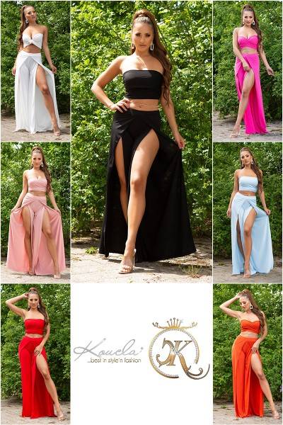 Koucla Sexy Sommer Set- Open Leg Hose + Bandeau Top