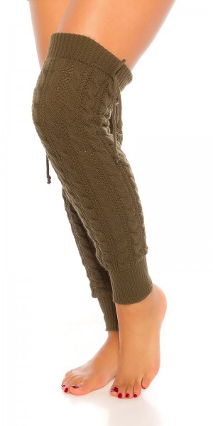 Koucla Sexy Strick Beinstulpen Mit Zopfmuster