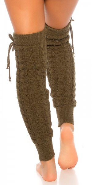 Koucla Sexy Strick Beinstulpen Mit Zopfmuster