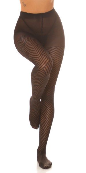Koucla Sexy Strumpfhose Mit Geometrischem Muster