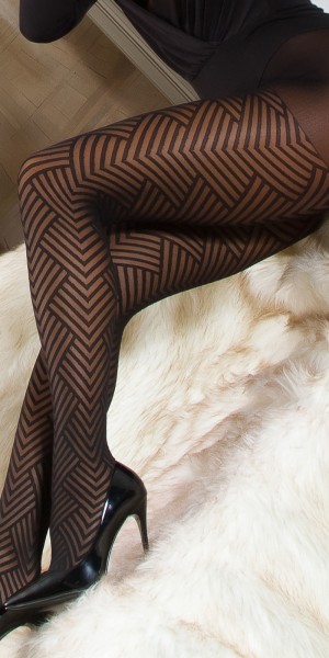 Koucla Sexy Strumpfhose mit geometrischem Muster