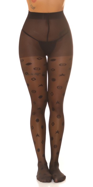 Koucla Sexy Strumpfhose Mit Print "Star"