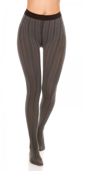 Koucla Sexy Strumpfhose Nadelstreifenlook