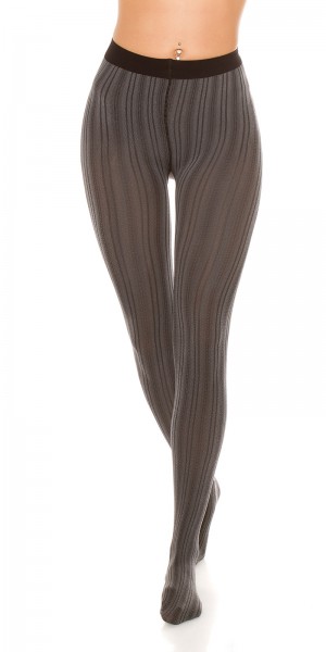 Koucla Sexy Strumpfhose Nadelstreifenlook