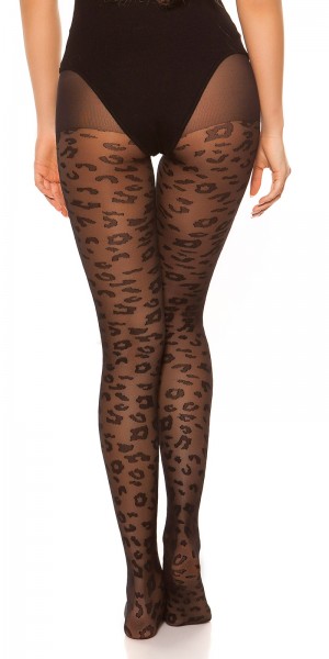 Koucla Sexy Strumpfhosen In Leopard Optik