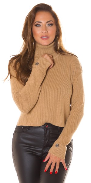 Koucla Sexy Turtleneck Crop Jumper