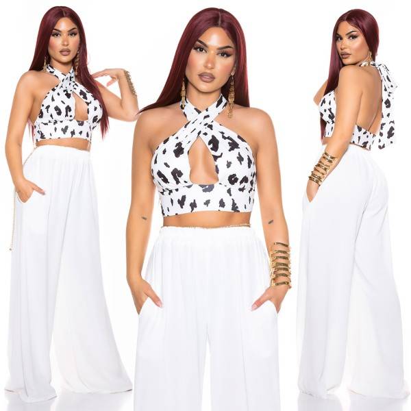 Koucla Sexy Twisted 3-Way Crop Top Zum Binden