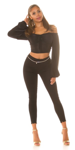 Koucla Sexy Used Look Highwaist Jeans