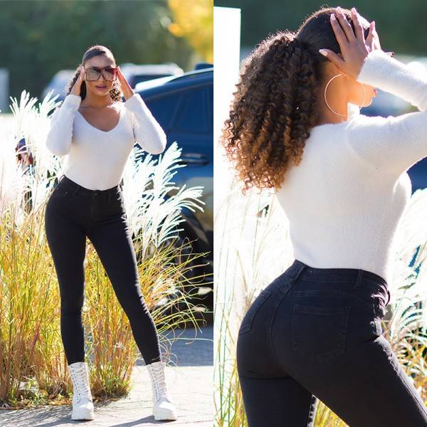 Koucla Sexy Used Look Highwaist Jeans