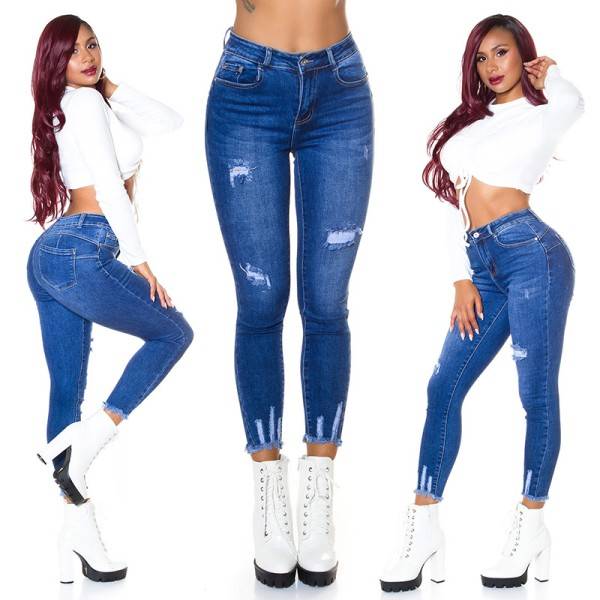 Koucla Sexy Used Look Push-up Highwaist Jeans