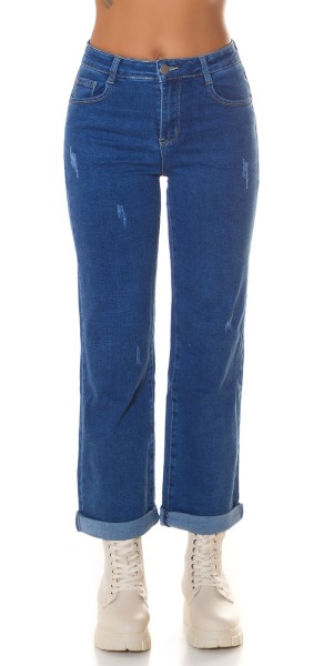 Koucla Sexy Used Look Push Up Schlag Jeans