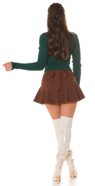 Koucla Sexy Wickellook Crop Rollkragen Pullover