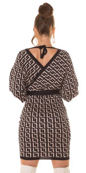 Koucla Sexy Wickellook Strickkleid Mit Gürtel