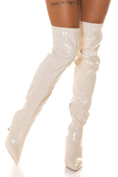 Koucla Soo Sexy! Latexlook Highheel Overknees