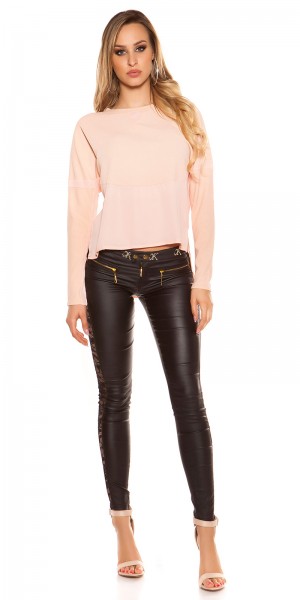 Koucla Stylish Highlow-Crinkle-Shirt