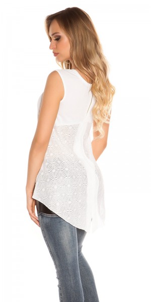 Koucla Koucla Top Mit Spitze Und Sexy Rückeneinsicht