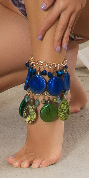 Koucla Trendy Fußkette Mit Perlen Festival Style