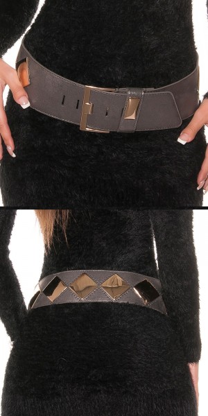 Koucla Trendy Gürtel im Metallic-Look