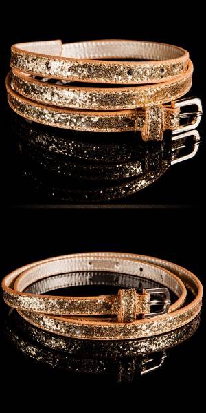 Koucla Trendy Gürtel mit Glitzer