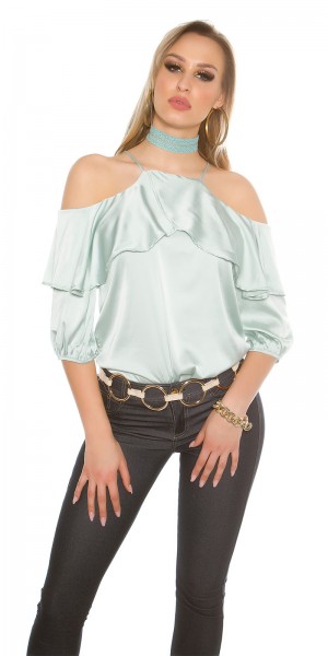 Koucla Trendy Häkelchoker Mit Goldfaden