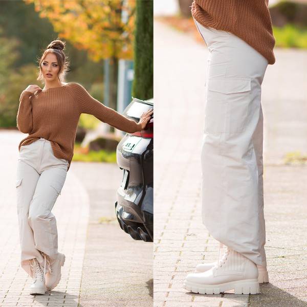 Koucla Trendy Highwaist Cargo Hose