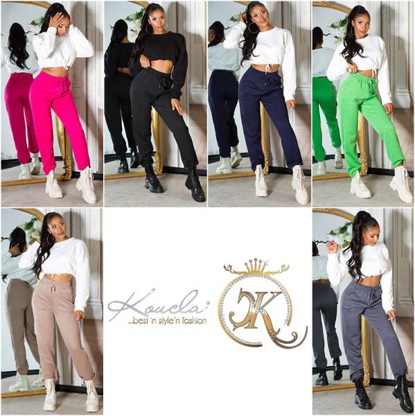 Koucla Trendy Highwaist Jogger Mit Bund