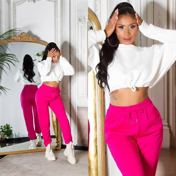 Koucla Trendy Highwaist Jogger mit Bund