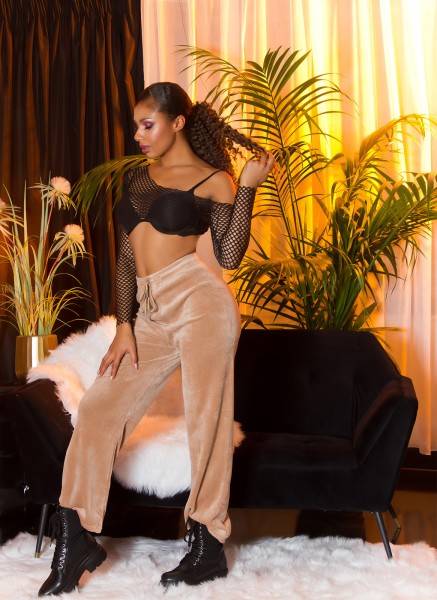 Koucla Trendy Highwaist Jogger Mit Schlag