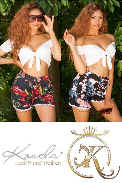 Koucla Trendy Highwaist Sommer Shorts Mit Taschen