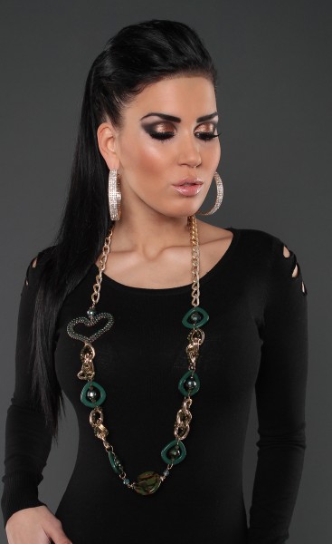 Koucla Trendy Kette Mit Perlen