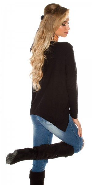 Koucla Trendy Koucla Feinstrick Pullover "Cash Only"