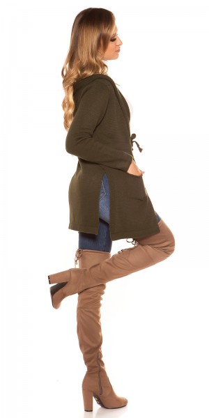 Koucla Trendy KouCla Kapuzen Strickjacke