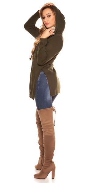 Koucla Trendy KouCla Kapuzen Strickjacke