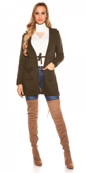 Koucla Trendy KouCla Kapuzen Strickjacke