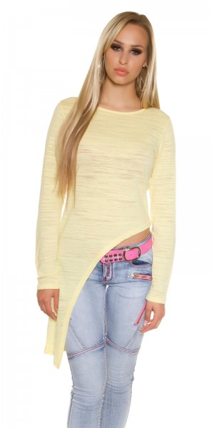 Koucla Trendy KouCla Langarmshirt Asymmetrisch