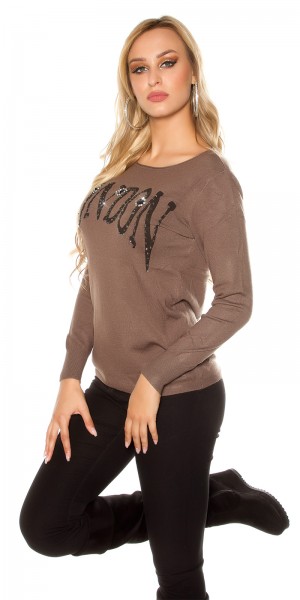 Koucla Trendy Koucla Pulli LONDON Mit Spitze