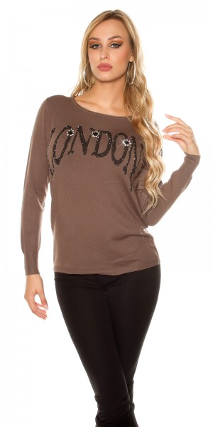 Koucla Trendy Koucla Pulli LONDON Mit Spitze