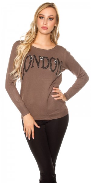Koucla Trendy Koucla Pulli LONDON mit Spitze