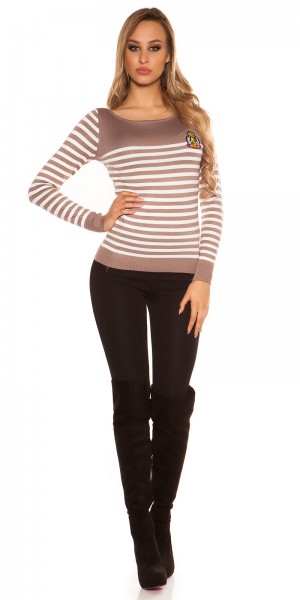Koucla Trendy KouCla Pullover Im Marine Look