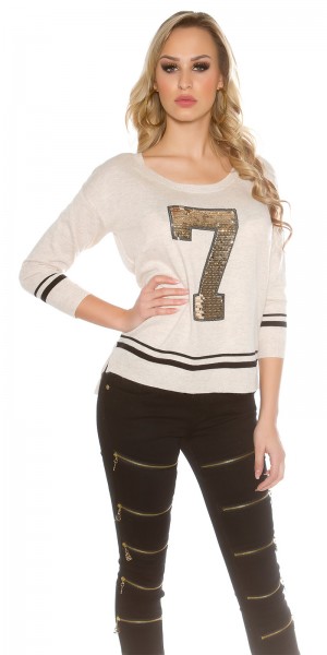 Koucla Trendy Koucla Pullover Mit Pailletten