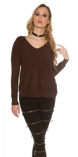 Koucla Trendy Koucla Pullover Mit Schnürrung
