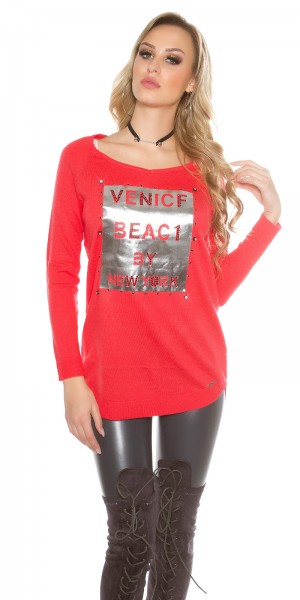 Koucla Trendy Koucla Pullover Mit Strass