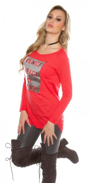 Koucla Trendy Koucla Pullover Mit Strass