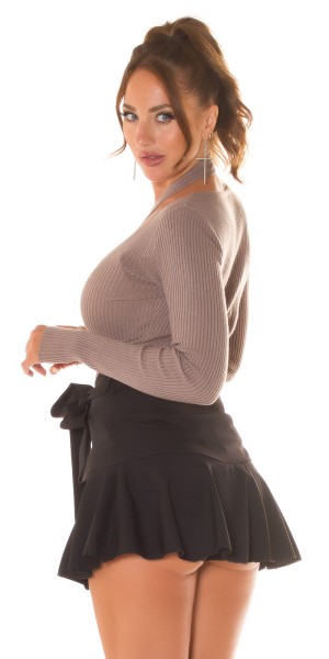 Koucla Trendy KouCla Ripp Pulli Mit Neckholder