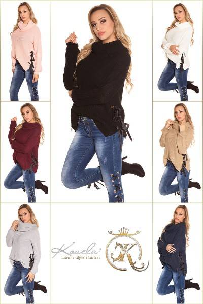 Koucla Trendy KouCla XL Kragen Strickpulli