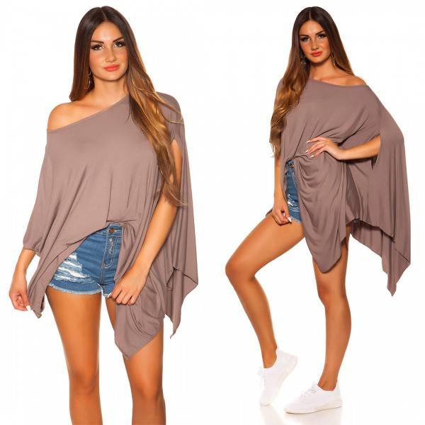 Koucla Trendy KouCla XXL-Shirt Asymmetric