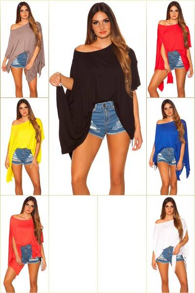 Koucla Trendy KouCla XXL-Shirt Asymmetric