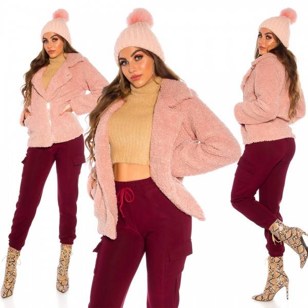 Koucla Trendy Kuschel Teddy-Jacke