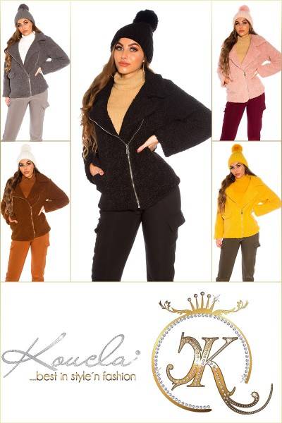 Koucla Trendy Kuschel Teddy-Jacke